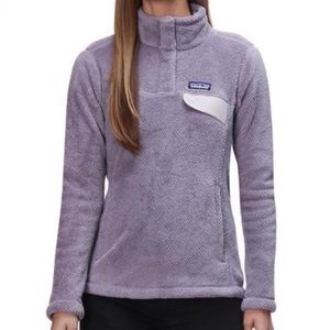 Patagonia Pullover Snap-T Sweater in retired Lavender color - Size Large